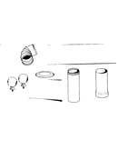 Connector pipes and brass door knobs