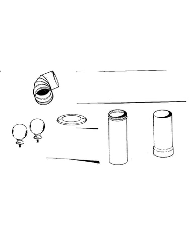 Connector pipes and brass door knobs