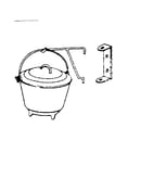 Boston bean pot with crane hook - no. 42-84025