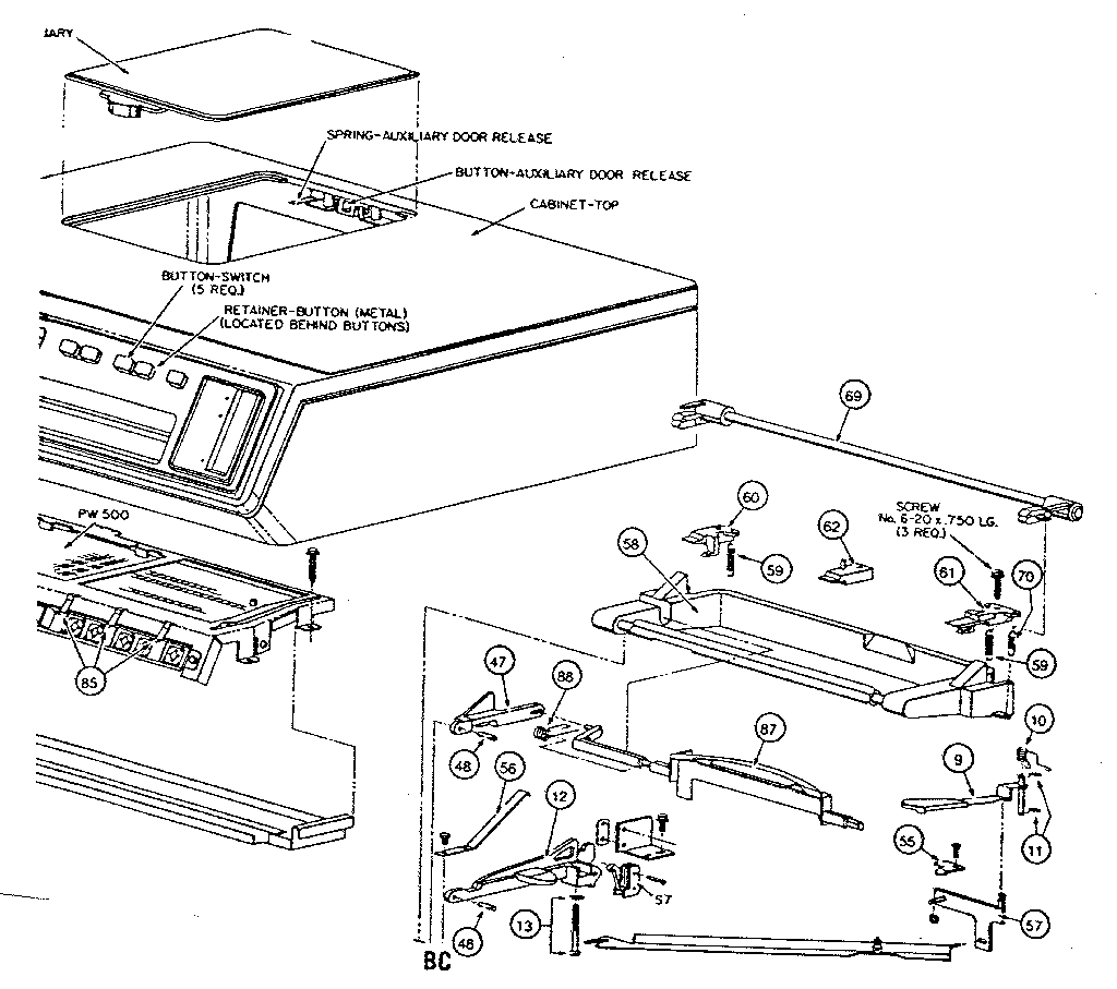 Arm latch assembly