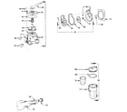 Sears 167410061 backwash, pump, hair and lint pot assembly diagram