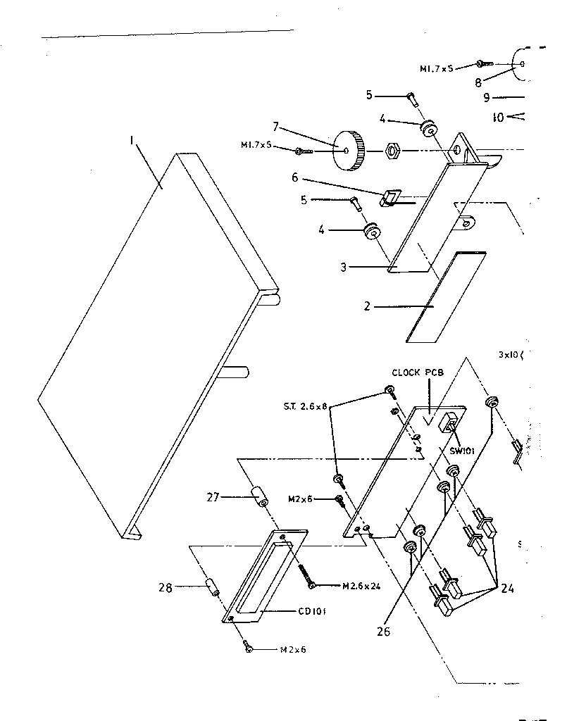 Front panel assembly