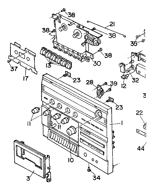 Front cabinet assembly