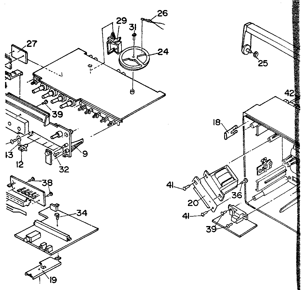 Cassette deck assembly