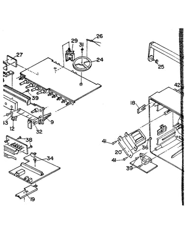 Cassette deck assembly