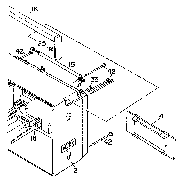 Antenna and battery lid assembly