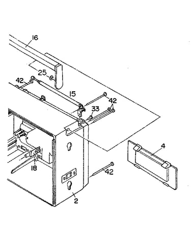 Antenna and battery lid assembly