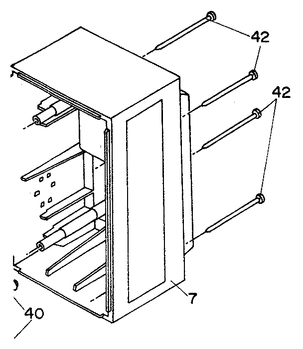 Right speaker box assembly