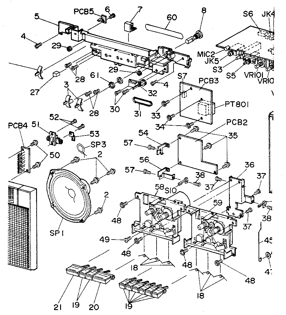 Cassette mechanism assembly