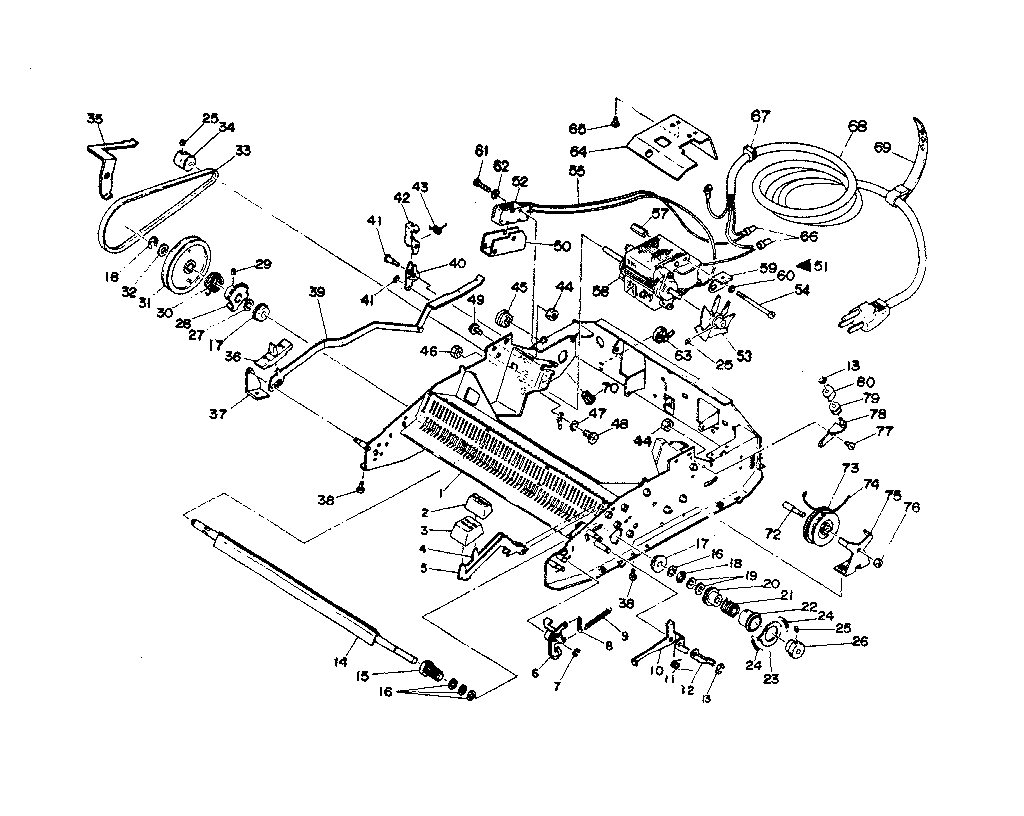 Chassis and power mechanism