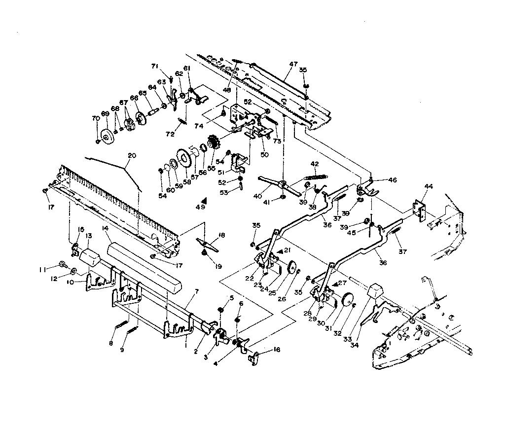 POWER SPACE, POWER BACK AND ESCAPEMENT MECHANISM