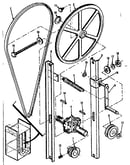 Cylinder idler and tension roller installation