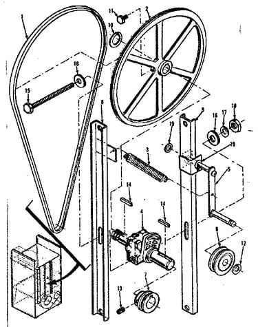 Cylinder idler and tension roller installation