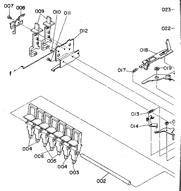 Cassette mechanism (top)