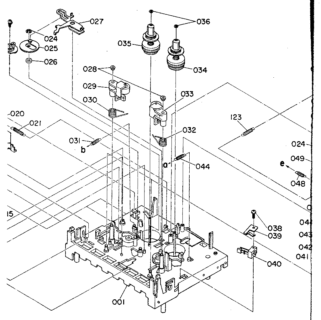 Cassette mechanism (top)