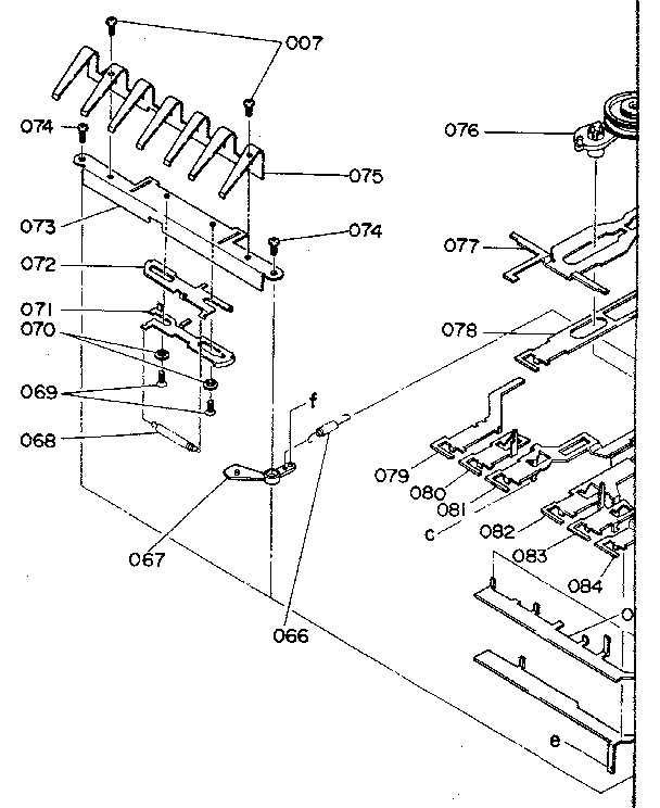 Cassette mechanism (bottom)