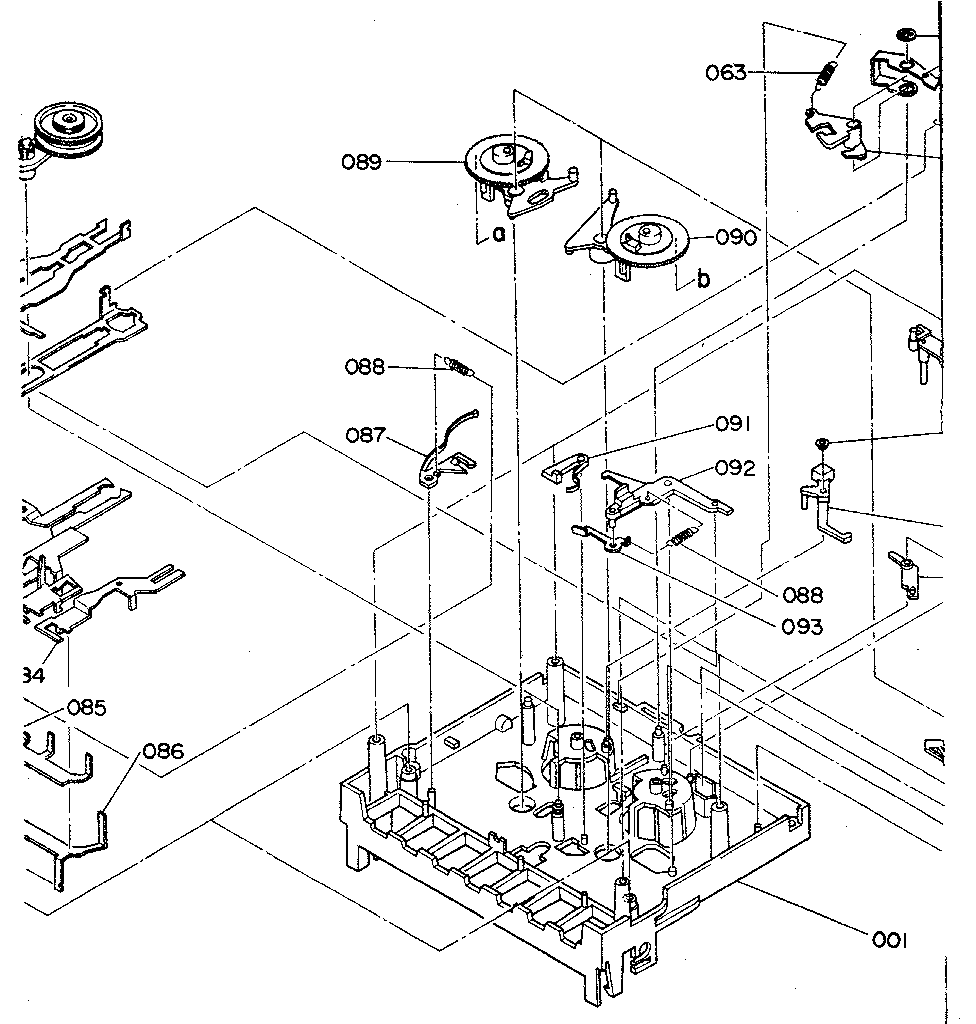 Cassette mechanism (bottom)