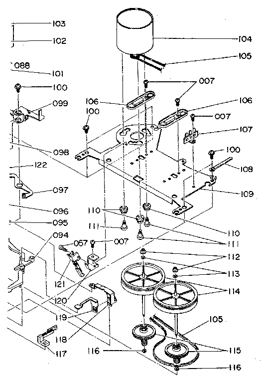 CASSETTE MECHANISM (BOTTOM)