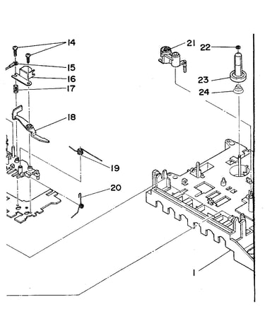 Cassette mechanism (top section)