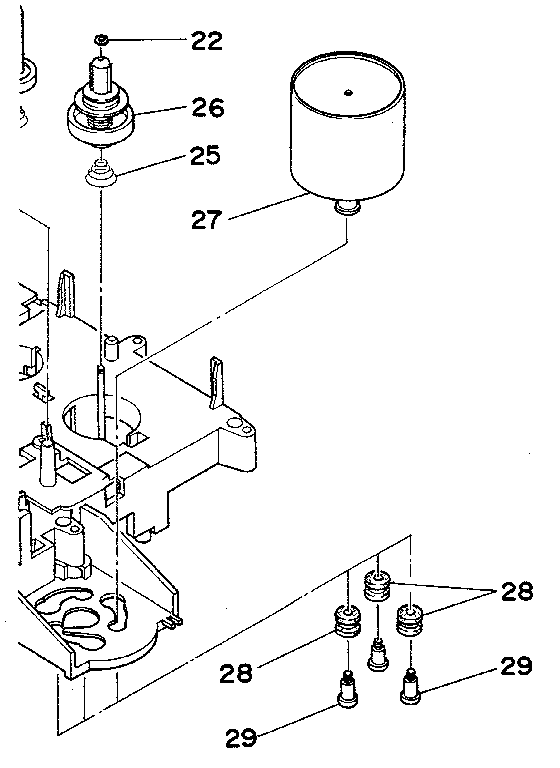 CASSETTE MECHANISM (TOP SECTION)