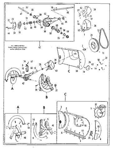 Auger and gearcase assembly