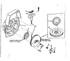 Craftsman 77828011A 590425 rewind starter for direct drive saw engine diagram