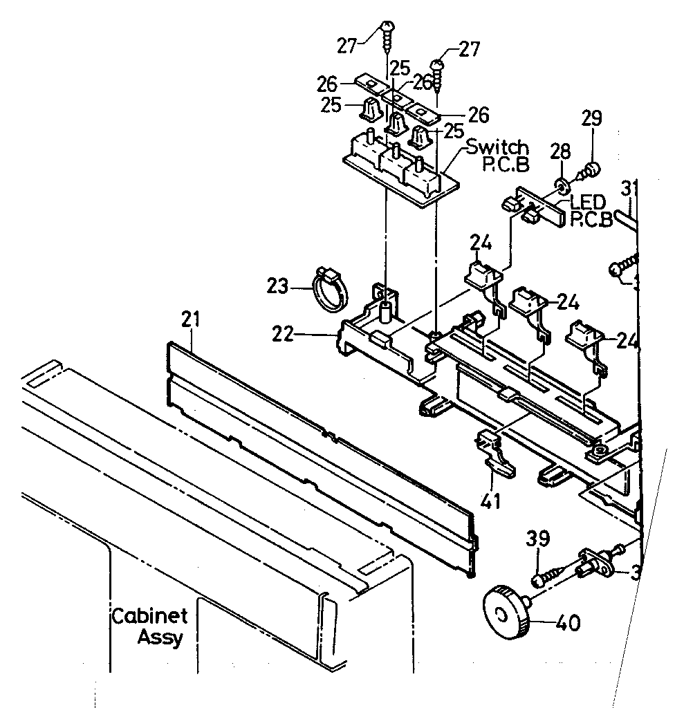 Chassis exploded view