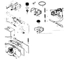 Sears 80498450 electrical and mechanical assemblies diagram