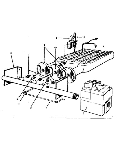Gas burners and manifold parts