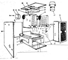 Kenmore 229961341 jacket - section and base parts diagram