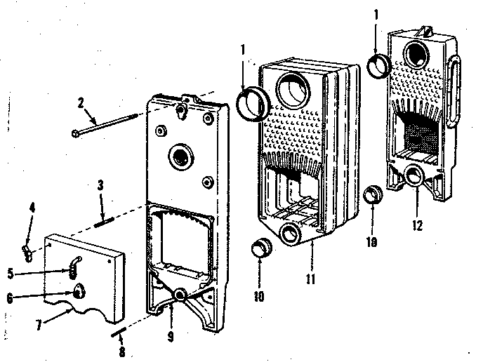Sears gas fired boiler sections