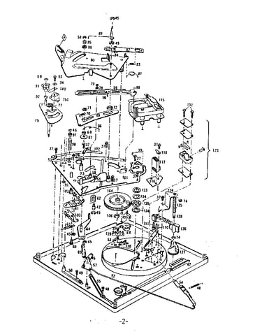 Parts below baseplate