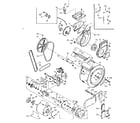 Kenmore 1106710702 blower, cylinder, pump and motor diagram