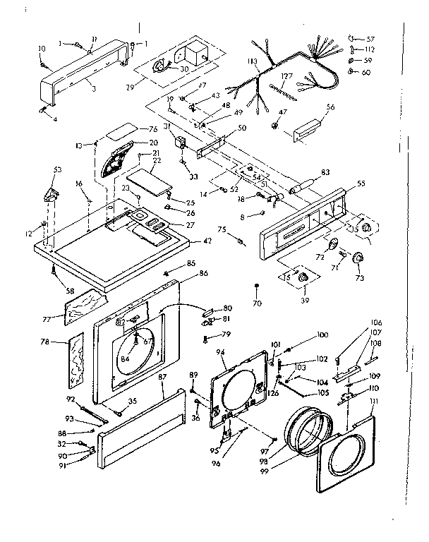 TOP AND FRONT ASSEMBLY