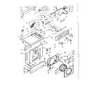Kenmore 1106710702 top and front assembly diagram