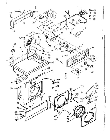 Top and front assembly