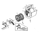 Kenmore WME085A59AAI blower assembly diagram