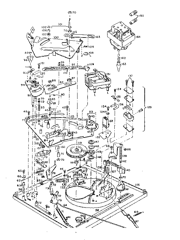 Parts below baseplate