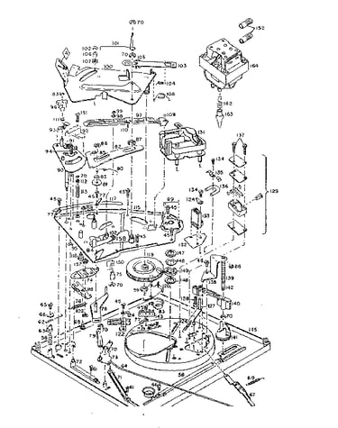 Parts below baseplate