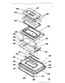 Oven door parts model no. 155.4567790