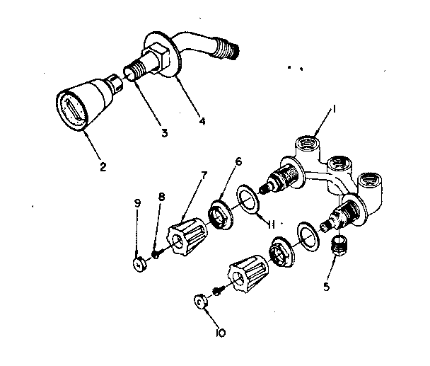 Mixing valve body