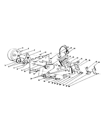 Recording head, flywheel and associated parts