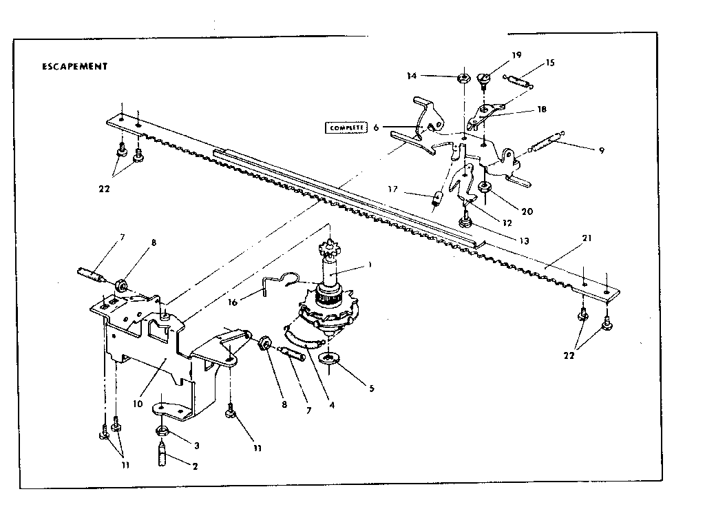 ESCAPEMENT