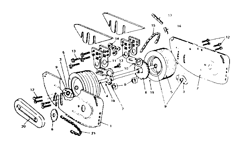 Heavy duty drop-out rear axle