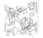 Kenmore 1037886800 lower oven section diagram