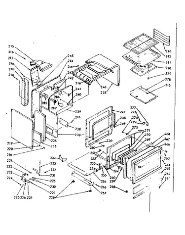 Lower oven section