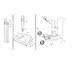 Kenmore 2582337650 post, patio base and economy cart parts diagram