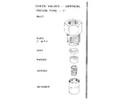Craftsman 10217319 check valves - vertical piston type - 1" diagram