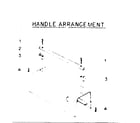 Kenmore 583409050 handle arrangement diagram