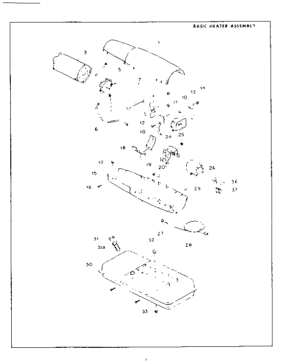 Basic heater assembly